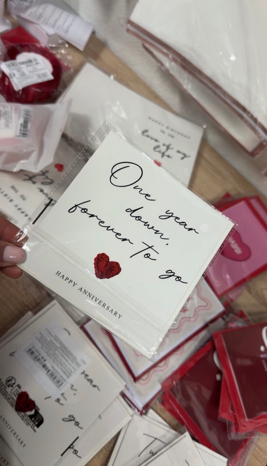 One Year Down, Forever To Go – Anniversary Card